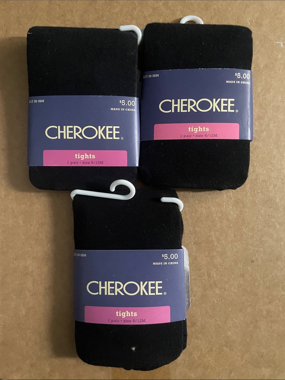 Cherokee Black Tights - Set of 3